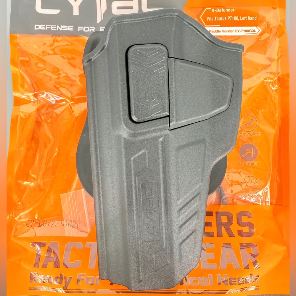 Cytac Left Hand Paddle‎ Holster Black Fits Taurus PT100 New in Package Unused